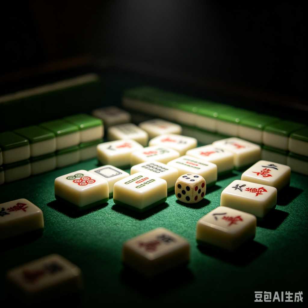 decorative text mahjong set
